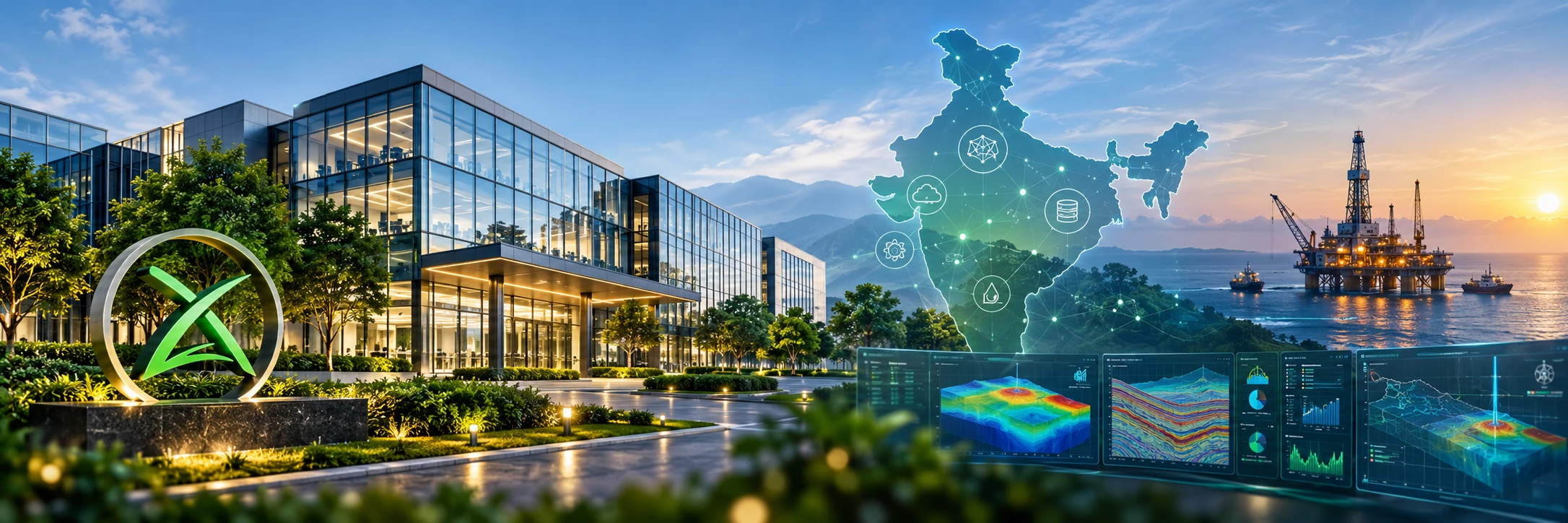 Illustrative view of India-built industrial software, domain AI and energy decision capability