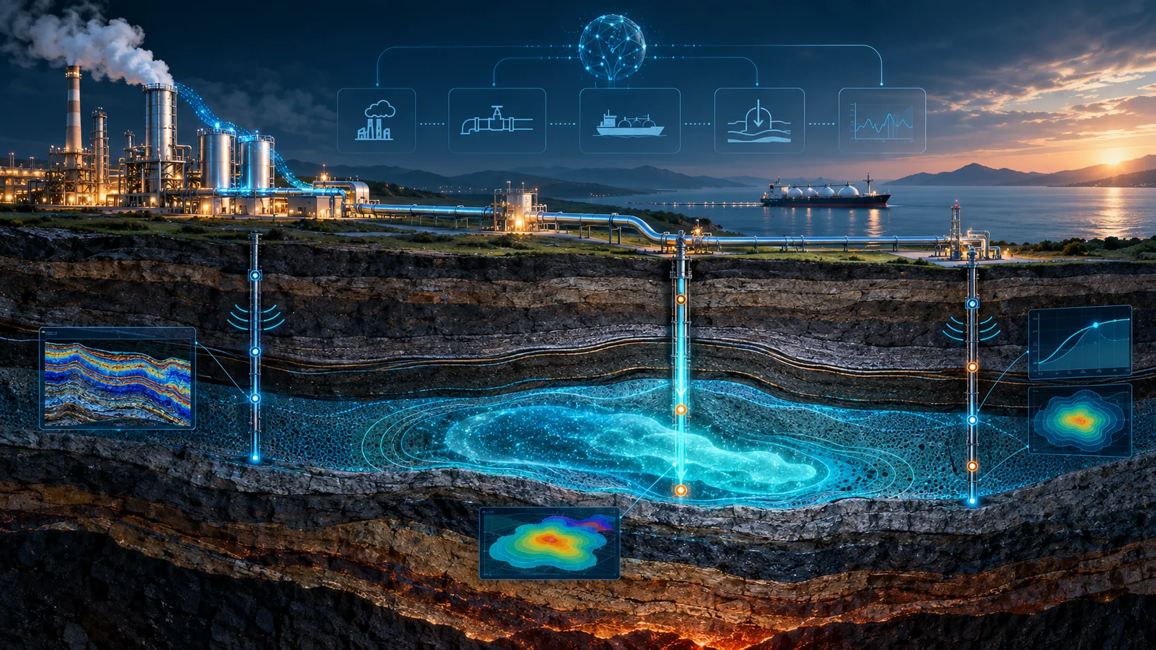 Carbon dioxide storage site with wells and monitored plume